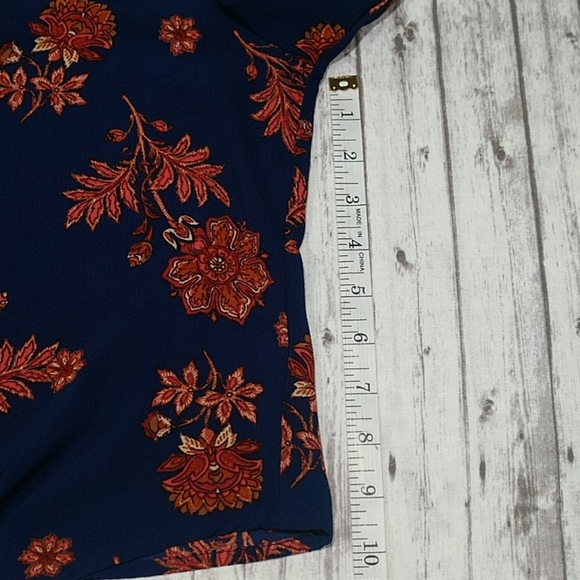 Self E Blue Long Bell Sleeve Blouse - Picture 4 of 8